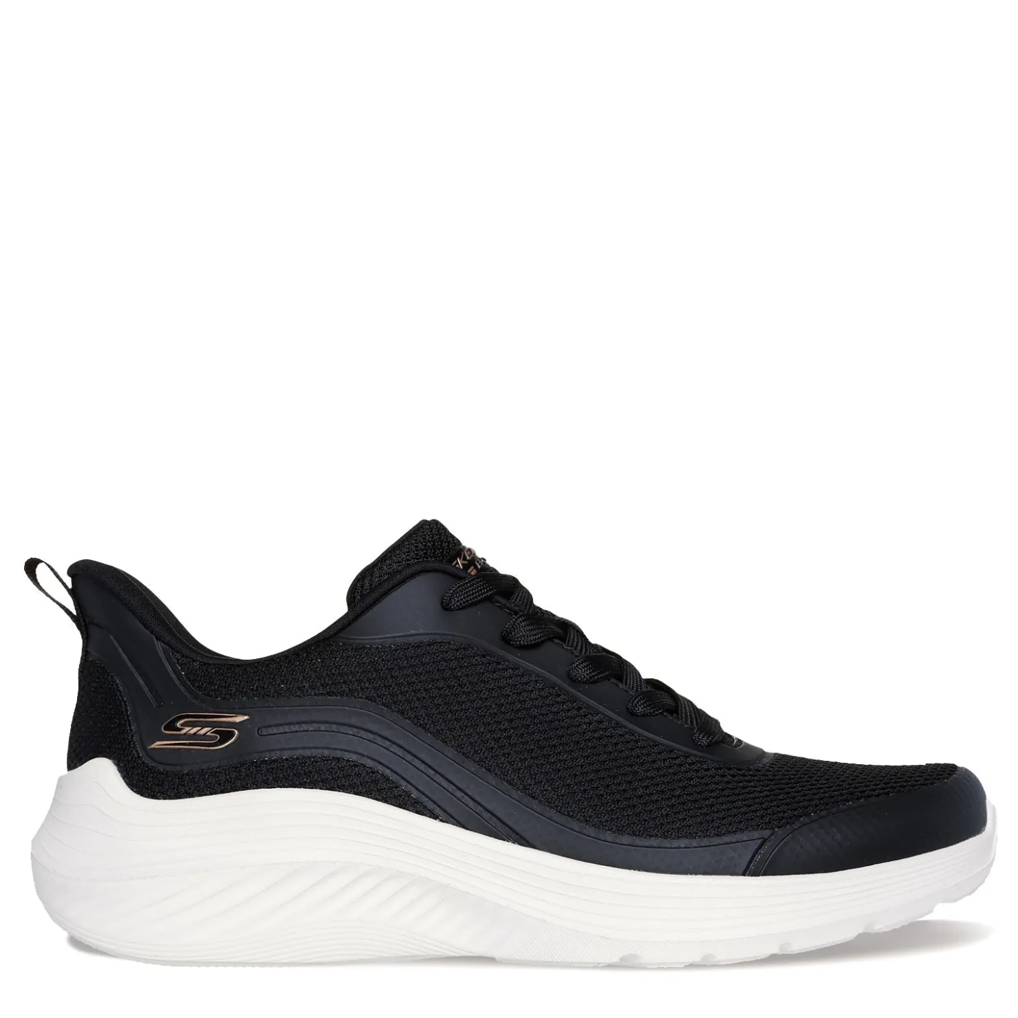Fashion & Street*Skechers Women's , BOBS Sport Squad Waves - Still Wading Sneaker Black