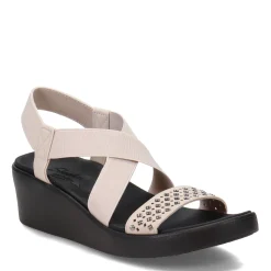 Wedges*Skechers Women's Cali, Arch Fit Rumble Sandal Stone