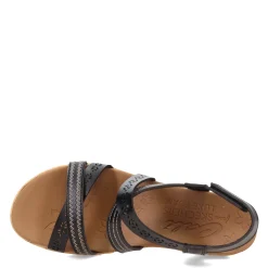Wedges*Skechers Women's Cali, Beverlee - Delicate Glow Sandal Black