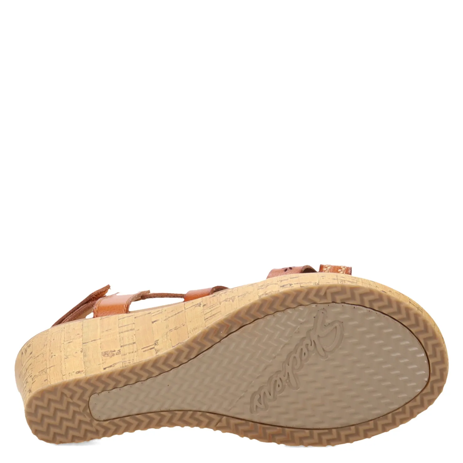 Wedges*Skechers Women's Cali, Beverlee - Delicate Glow Sandal Luggage