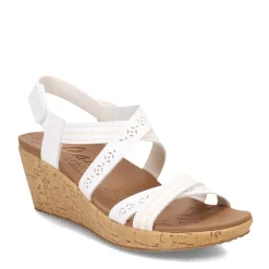 Wedges*Skechers Women's Cali, Beverlee - Delicate Glow Sandal White