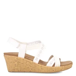 Wedges*Skechers Women's Cali, Beverlee - Delicate Glow Sandal White