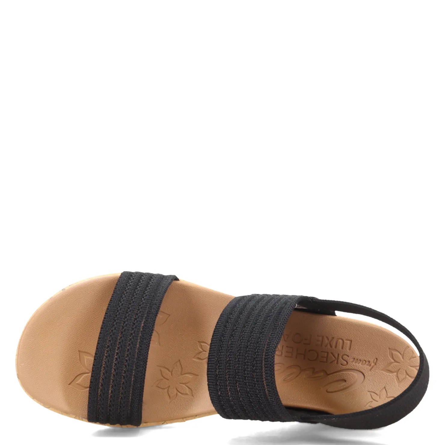 Wedges*Skechers Women's Cali, Beverlee - Sheer Luck Sandal Black