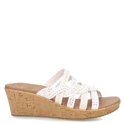 Wedges*Skechers Women's Cali, Beverlee - New Resort Sandal White
