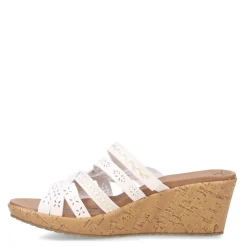 Wedges*Skechers Women's Cali, Beverlee - New Resort Sandal White
