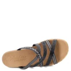 Wedges*Skechers Women's Cali, Beverlee - Tiger Posse Sandal Black