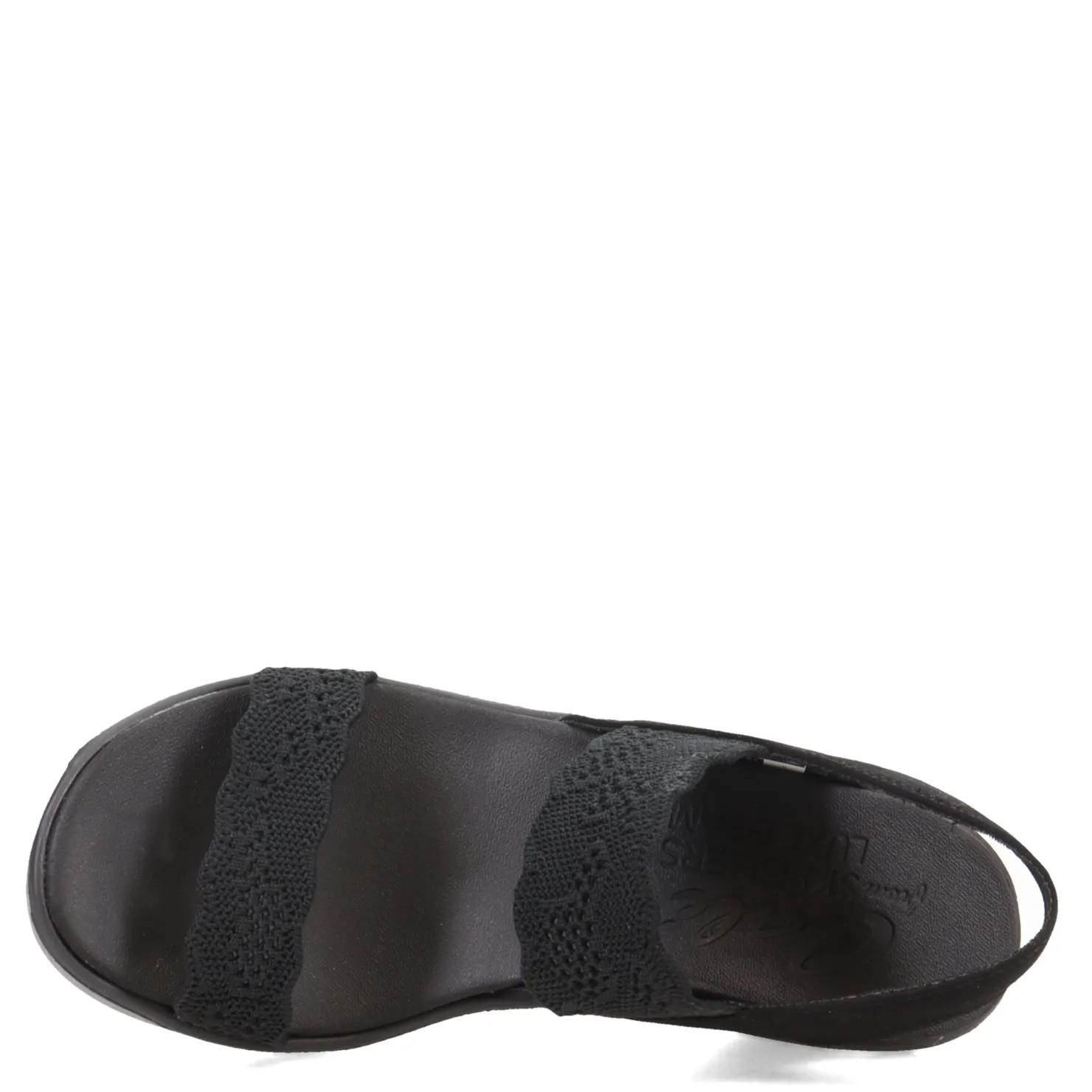 Wedges*Skechers Women's Cali, Rumble On - New Crush Sandal Black