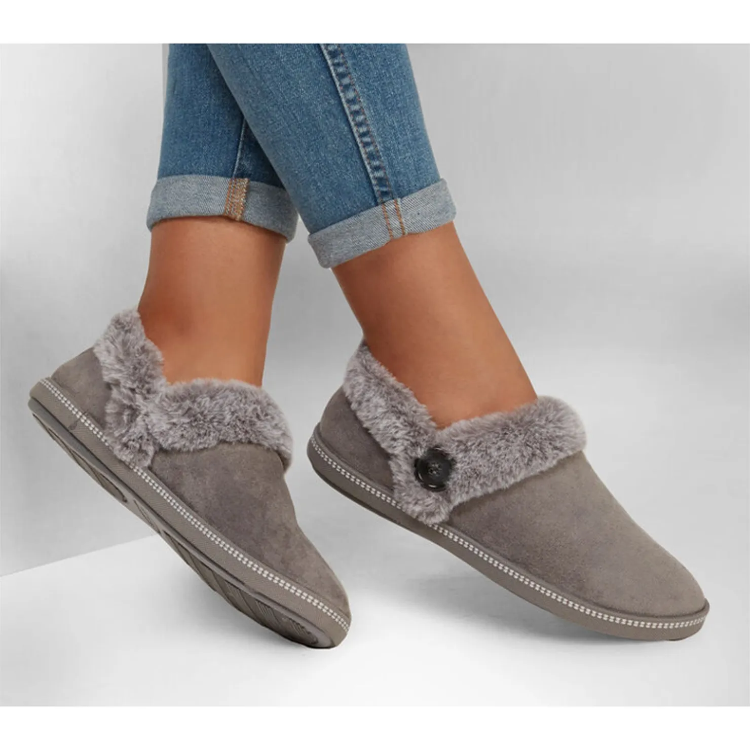 Women's , Cozy Campfire Fresh Toast Slipper - Wide Width|Skechers