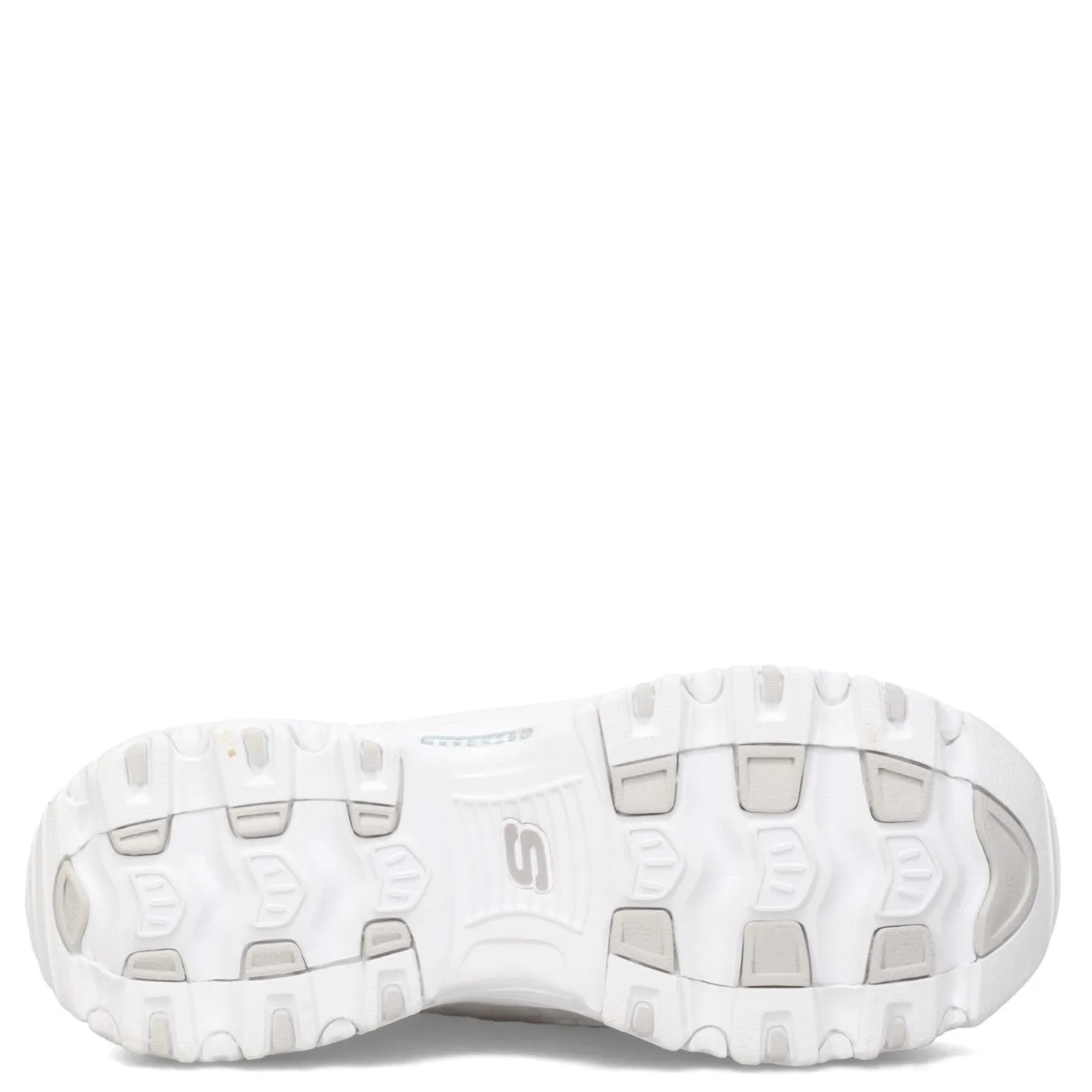Fashion & Street*Skechers Women's , D'lites - Bright Sky Sneaker White Silver