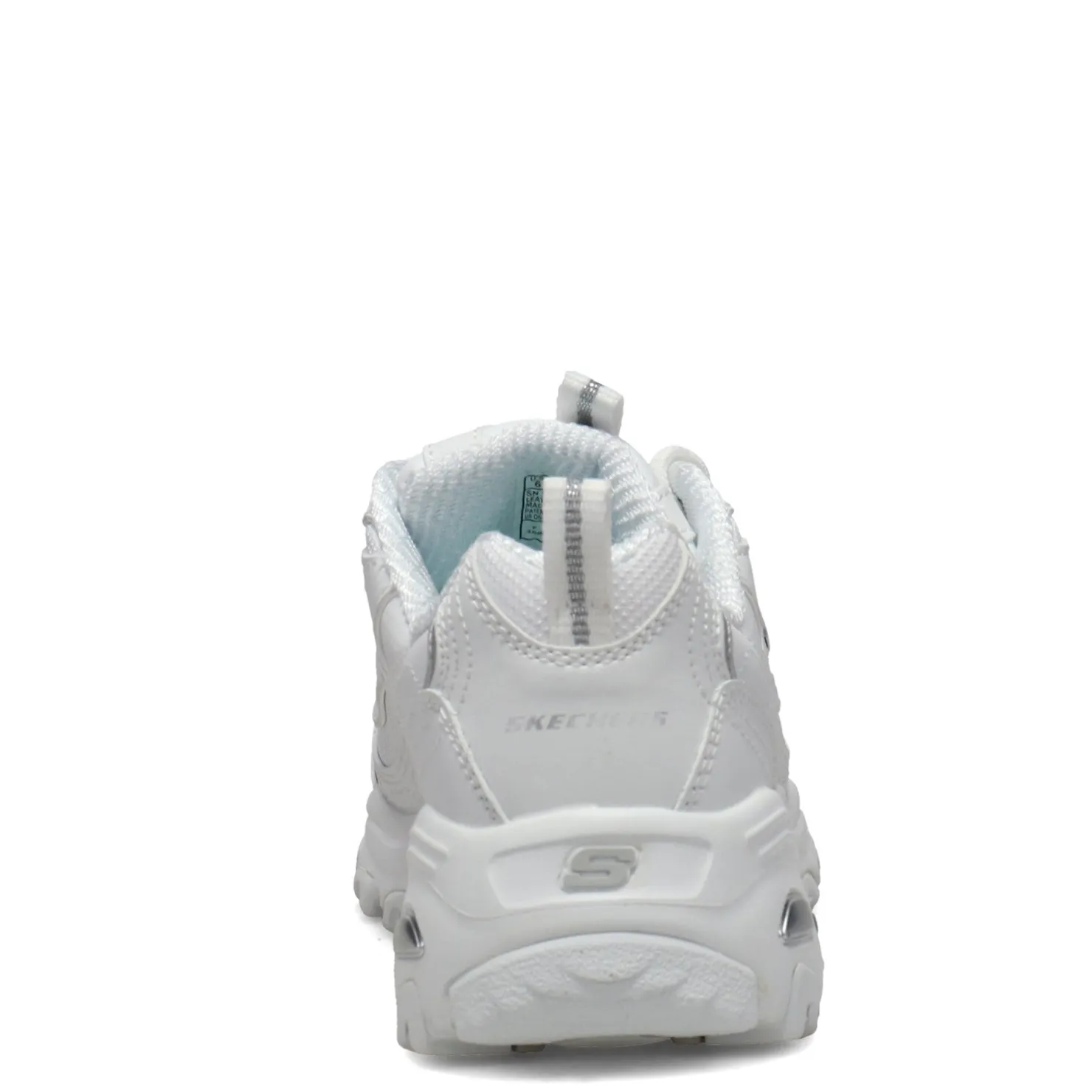 Walking*Skechers Women's , D'Lites - Fresh Start Sneaker White Silver