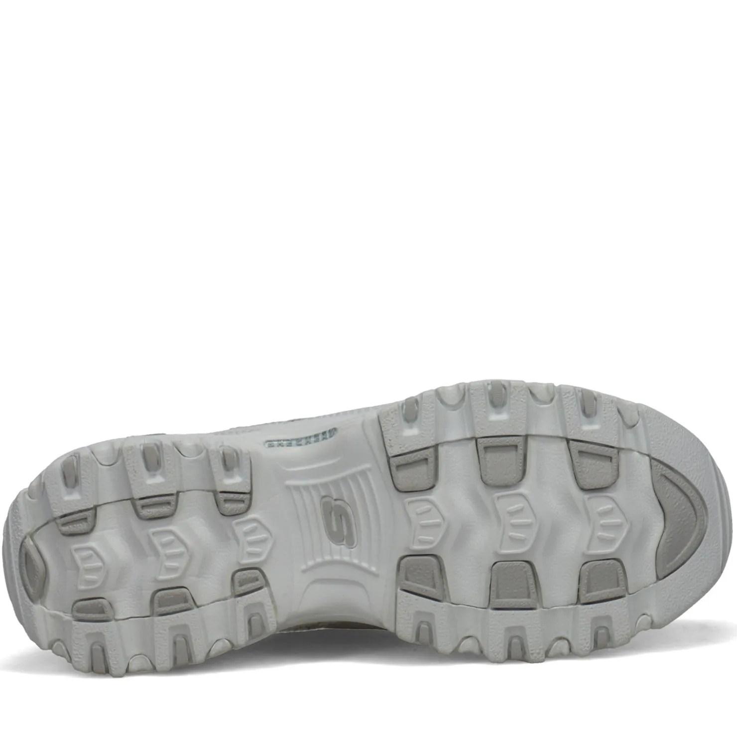 Walking*Skechers Women's , D'Lites - Fresh Start Sneaker White Silver