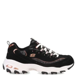 Fashion & Street*Skechers Women's , D'Lites - Me Time Sneaker Black/Rose Gold