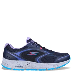 Running*Skechers Women's , GO RUN Consistent - Vivid Horizon Running Shoe - Wide Width Navy/Lavender
