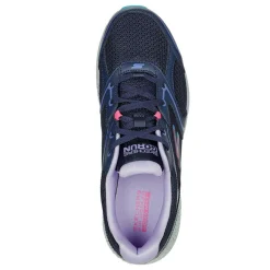 Running*Skechers Women's , GO RUN Consistent - Vivid Horizon Running Shoe - Wide Width Navy/Lavender