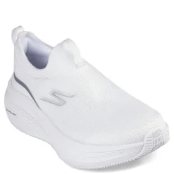 Running*Skechers Women's , GO RUN Elevate - Cadena Running Shoe White Silver