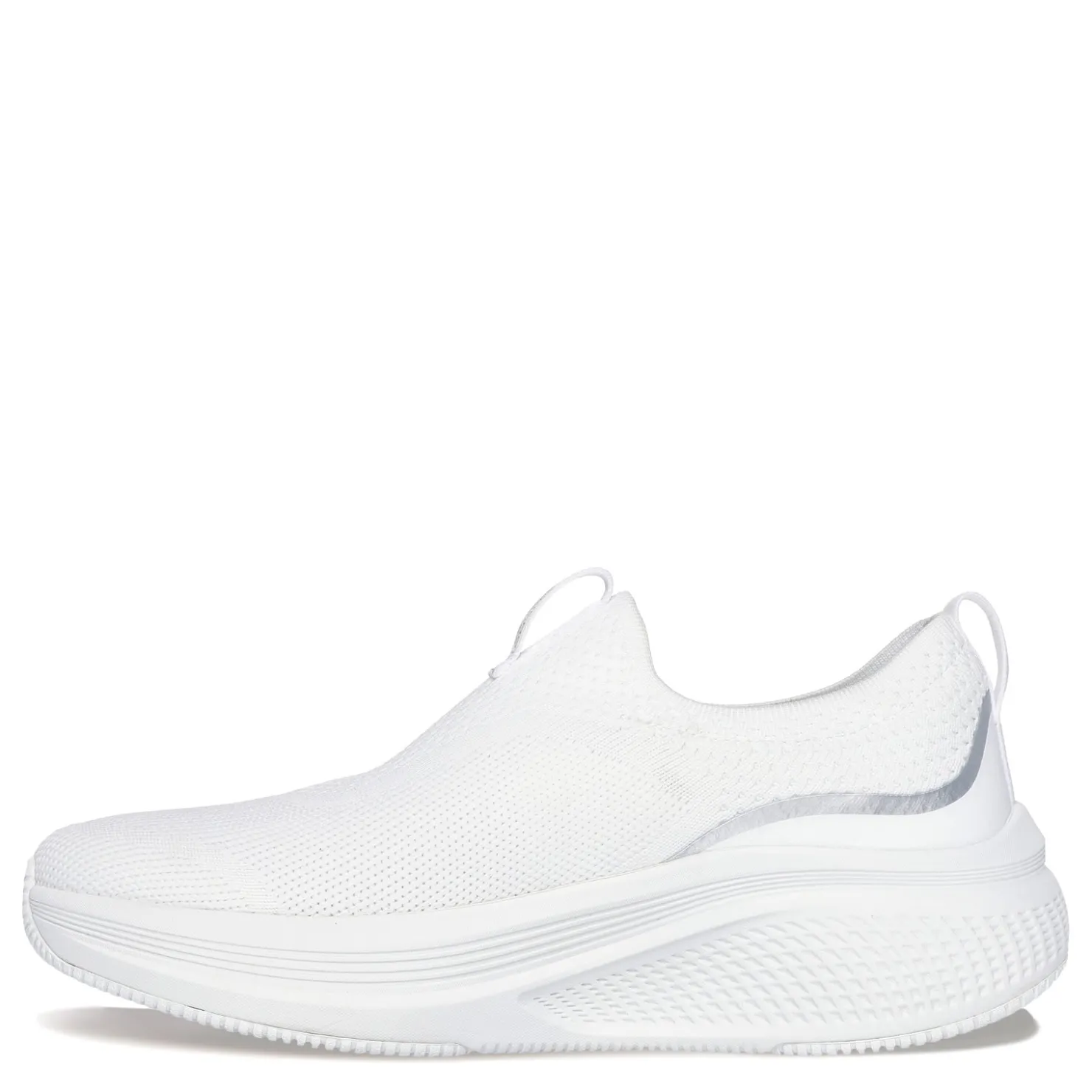 Running*Skechers Women's , GO RUN Elevate - Cadena Running Shoe White Silver