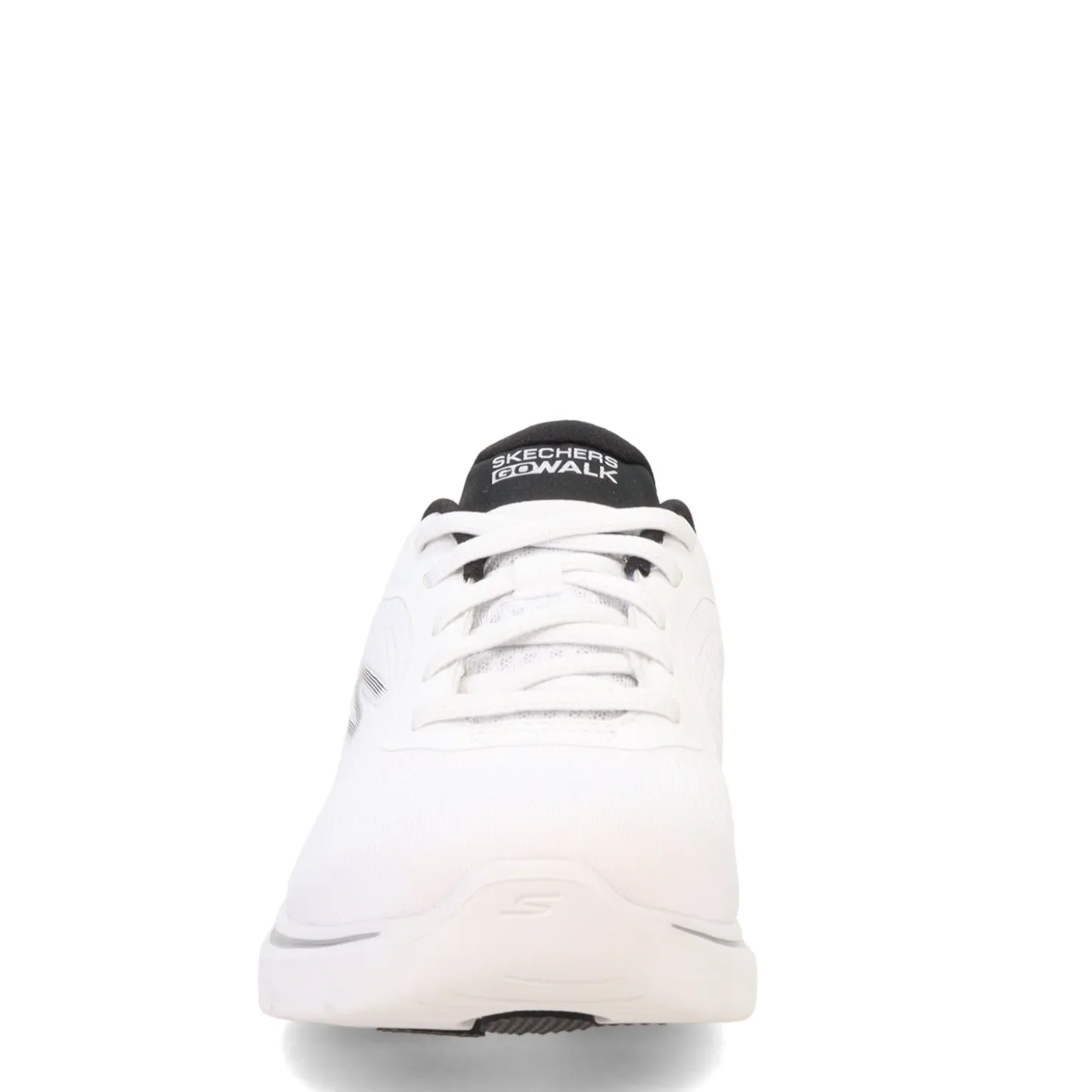 Walking*Skechers Women's , GO WALK 7 - Cosmic Waves Sneaker White Black