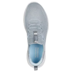 Walking*Skechers Women's , GO WALK 7 - Abie Sneaker Grey Lt Blue