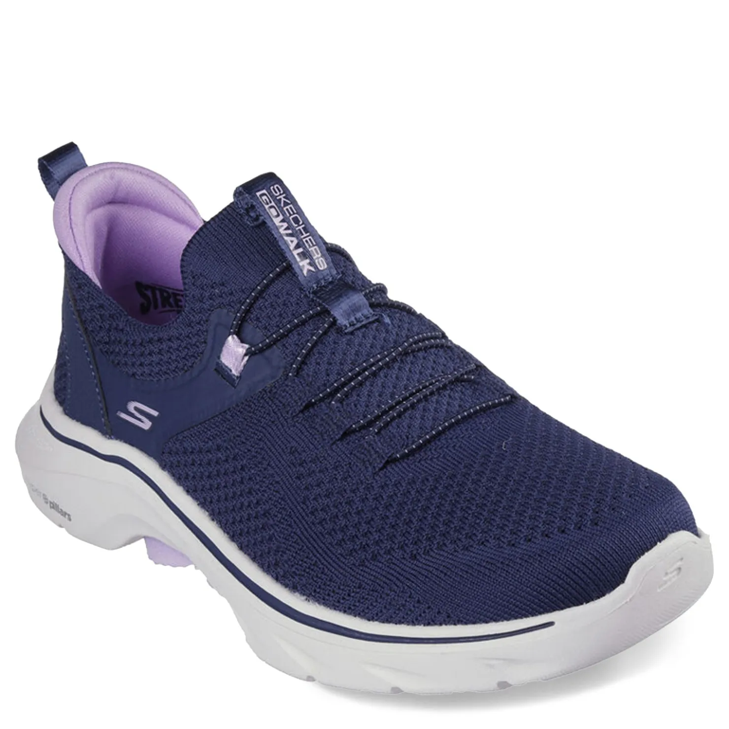 Walking*Skechers Women's , GO WALK 7 - Abie Sneaker Navy Lavender