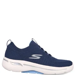 Walking*Skechers Women's , GO WALK Arch Fit - Crystal Waves Sneaker Navy Blue
