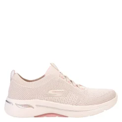 Walking*Skechers Women's , GO WALK Arch Fit - Crystal Waves Sneaker Taupe/Pink