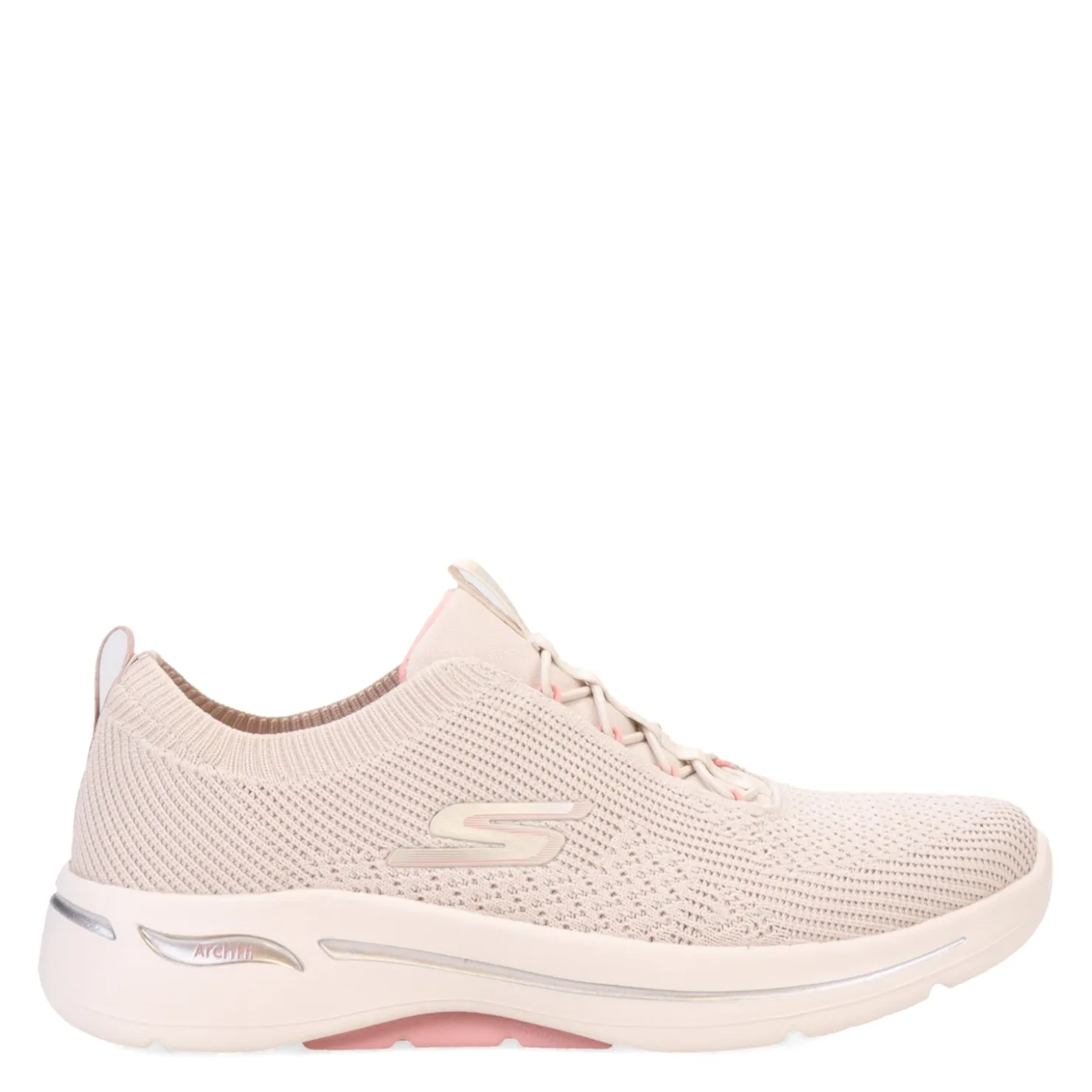 Walking*Skechers Women's , GO WALK Arch Fit - Crystal Waves Sneaker Taupe/Pink