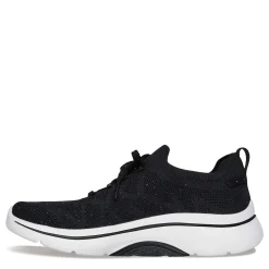 Walking*Skechers Women's , GO WALK Arch Fit 2.0 - Bel Sneaker Black/Rose Gold