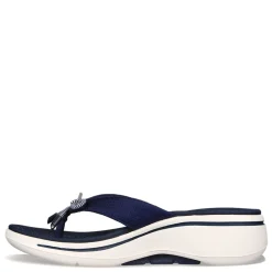 Flip Flops*Skechers Women's , GO WALK Arch Fit Sandal - Lakeside Sandal Navy
