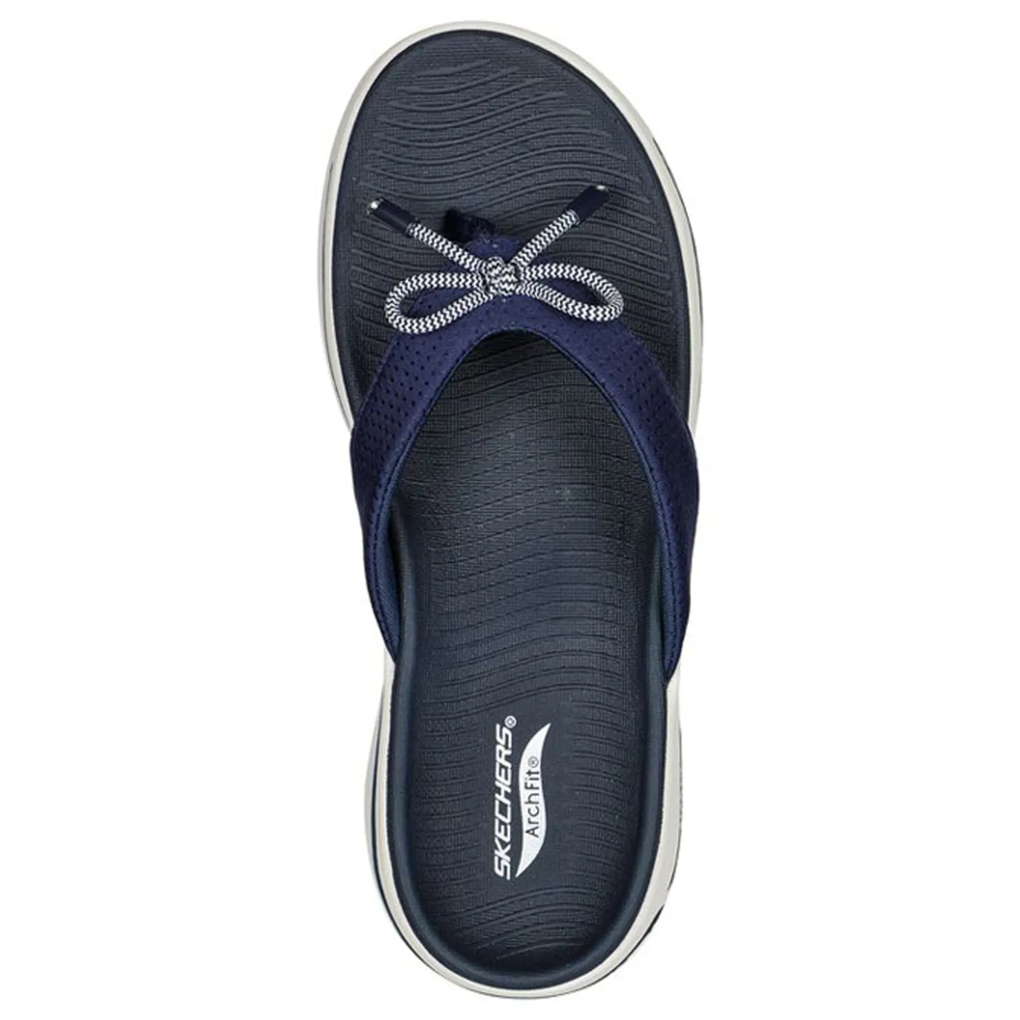 Flip Flops*Skechers Women's , GO WALK Arch Fit Sandal - Lakeside Sandal Navy