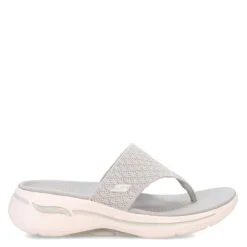 Flip Flops*Skechers Women's , GO WALK Arch Fit Sandal - Spellbound Sandal Grey