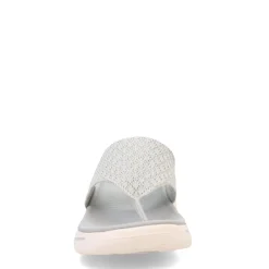 Flip Flops*Skechers Women's , GO WALK Arch Fit Sandal - Spellbound Sandal Grey