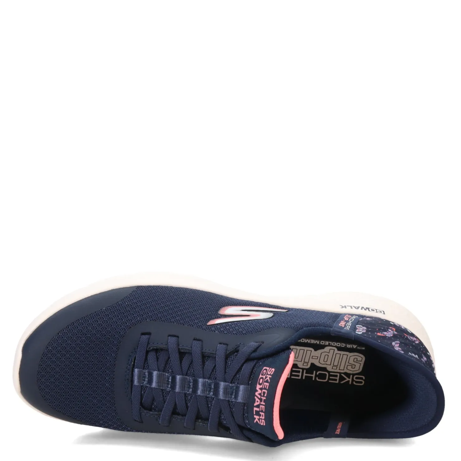 Walking*Skechers Women's , GO WALK Flex - Slip Ins Walking Shoe Navy Pink