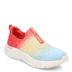 Walking*Skechers Women's , GO WALK Flex - Cali Sunset Sneaker Red Multi