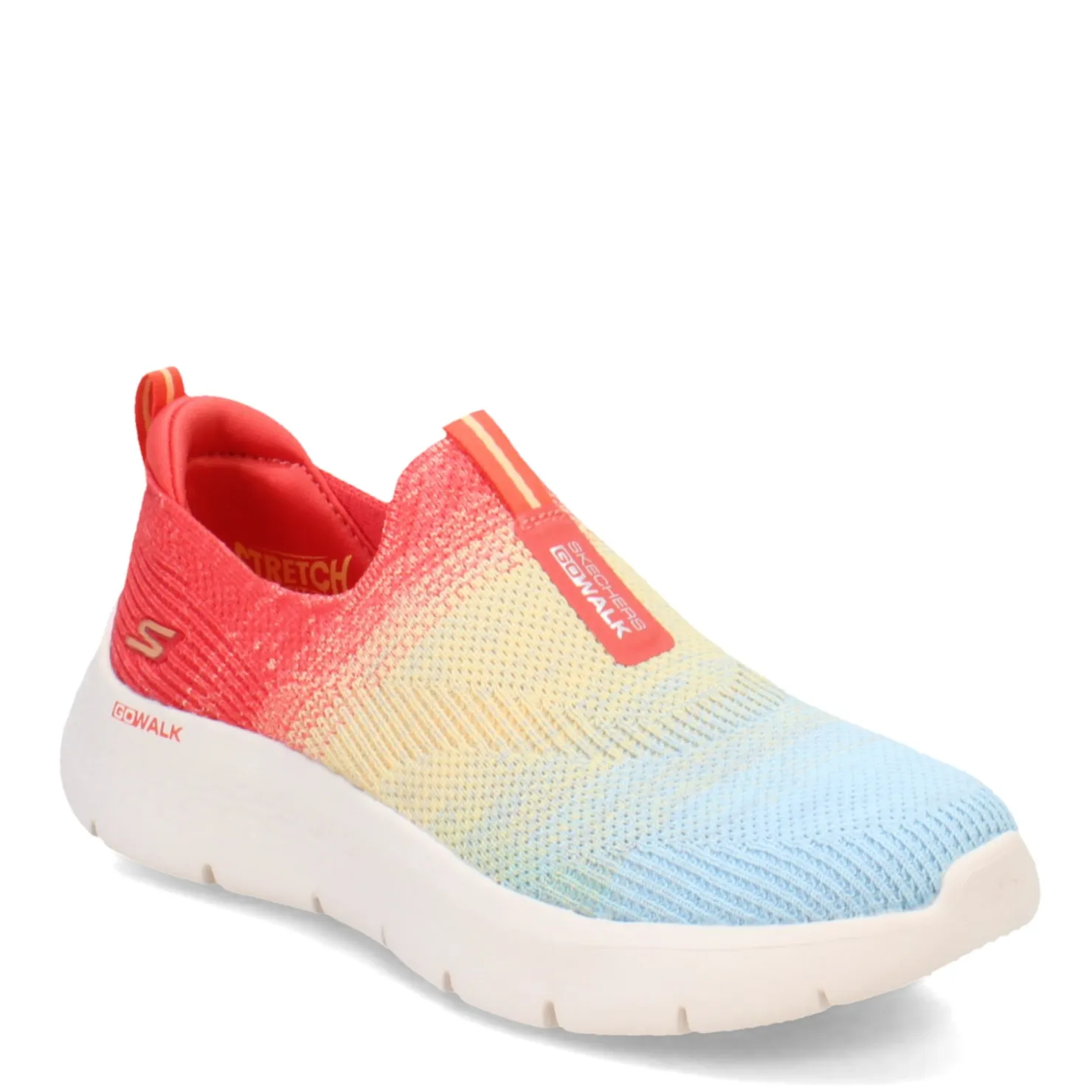 Walking*Skechers Women's , GO WALK Flex - Cali Sunset Sneaker Red Multi