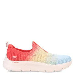 Walking*Skechers Women's , GO WALK Flex - Cali Sunset Sneaker Red Multi