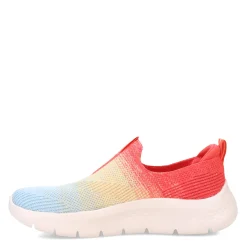 Walking*Skechers Women's , GO WALK Flex - Cali Sunset Sneaker Red Multi