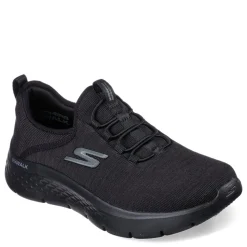 Walking*Skechers Women's , GO WALK FLEX - Lucy Sneaker Black/Black