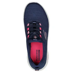 Walking*Skechers Women's , GO WALK FLEX - Lucy Sneaker Navy