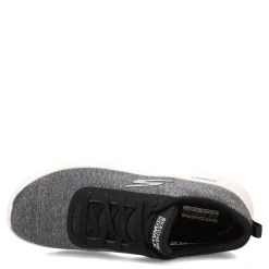 Walking*Skechers Women's , GO WALK FLEX - Dazzling Smile Sneaker Black