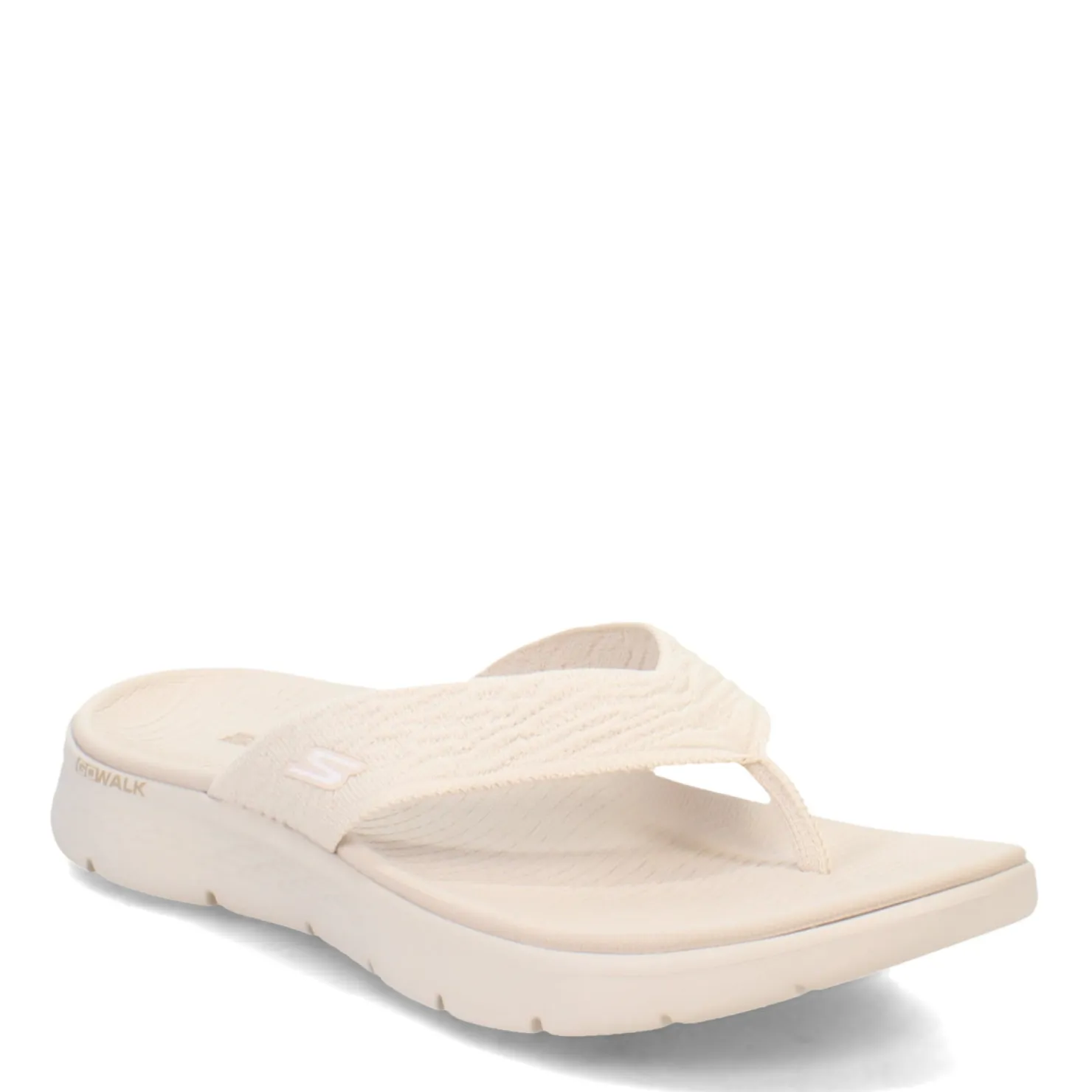 Flip Flops*Skechers Women's , GO WALK Flex Sandal - Splendor Sandal Natural
