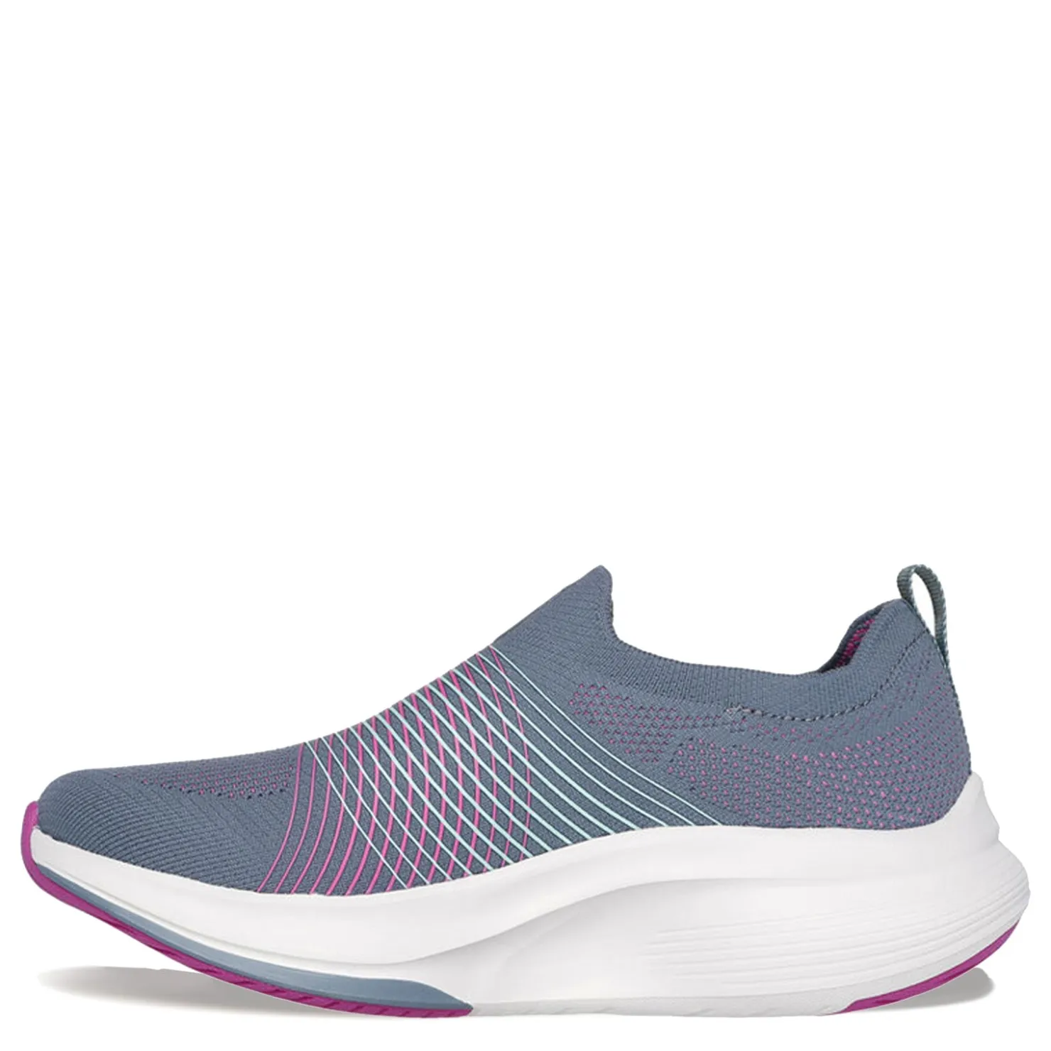 Walking*Skechers Women's , GO WALK Max Walker Sally Sneaker Charcoal Purple