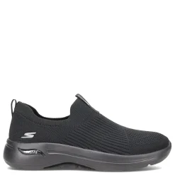 Walking*Skechers Women's , GOwalk Arch Fit - Iconic Slip-On - Wide Width Black/Black