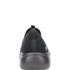 Walking*Skechers Women's , GOwalk Arch Fit - Iconic Slip-On - Wide Width Black/Black