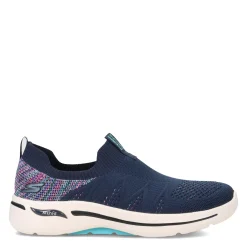 Walking*Skechers Women's , GOwalk Arch Fit - Fun Times Sneaker Navy Multi