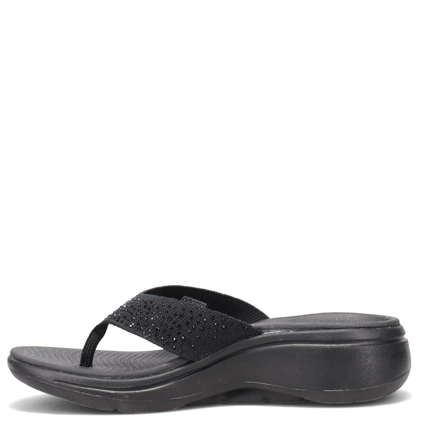 Flip Flops*Skechers Women's , GOwalk Arch Fit - Dazzle Sandal Black