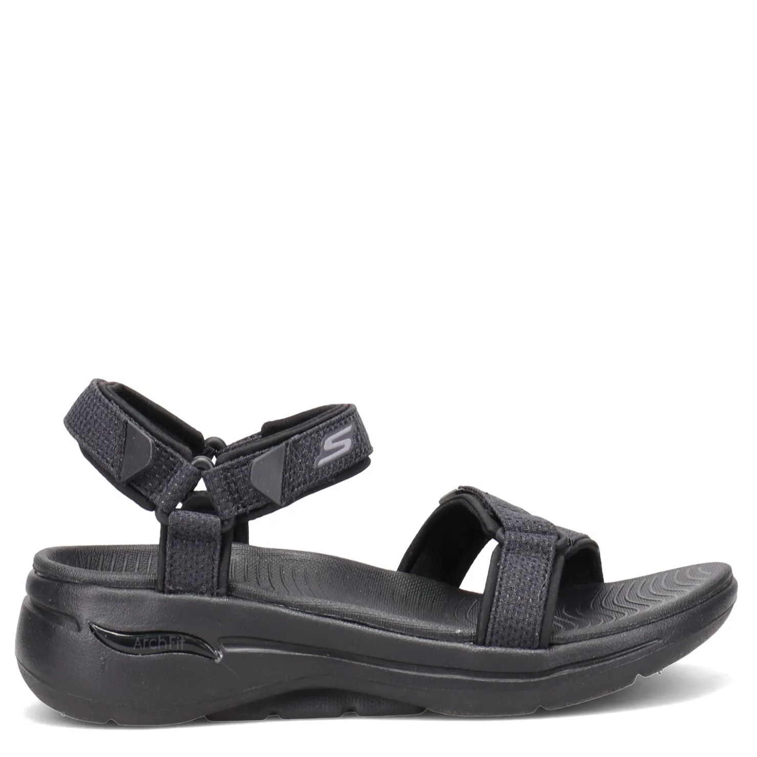 Wedges*Skechers Women's , GOwalk Arch Fit - Cruise Around Sandal Black