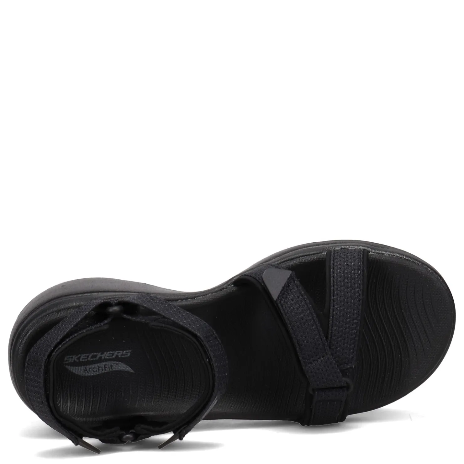 Wedges*Skechers Women's , GOwalk Arch Fit - Cruise Around Sandal Black