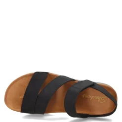 Footbed Sandals*Skechers Women's , Lifted Comfort Sandal Black