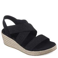 Wedges*Skechers Women's , Martha Stewart: Arch Fit Beverlee - Brentwood Sandal Black