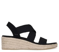 Wedges*Skechers Women's , Martha Stewart: Arch Fit Beverlee - Brentwood Sandal Black